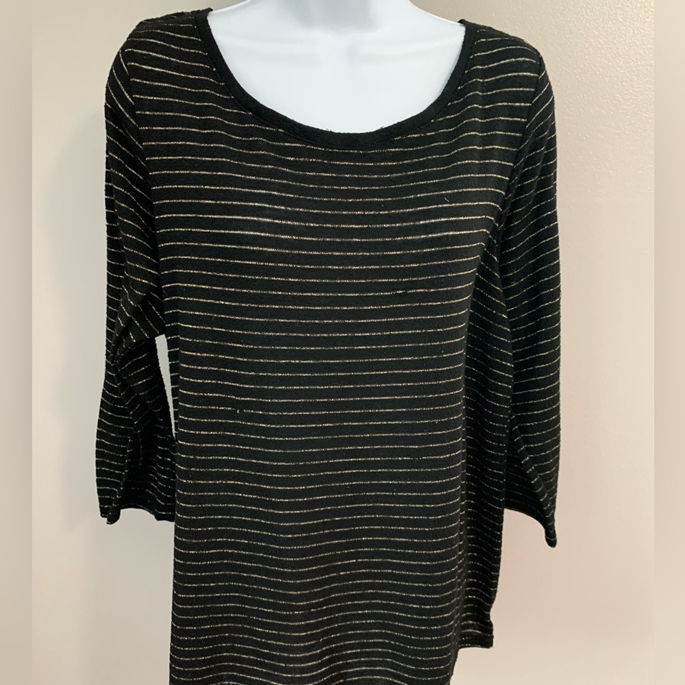 Roz & Ali Black and Gold Top